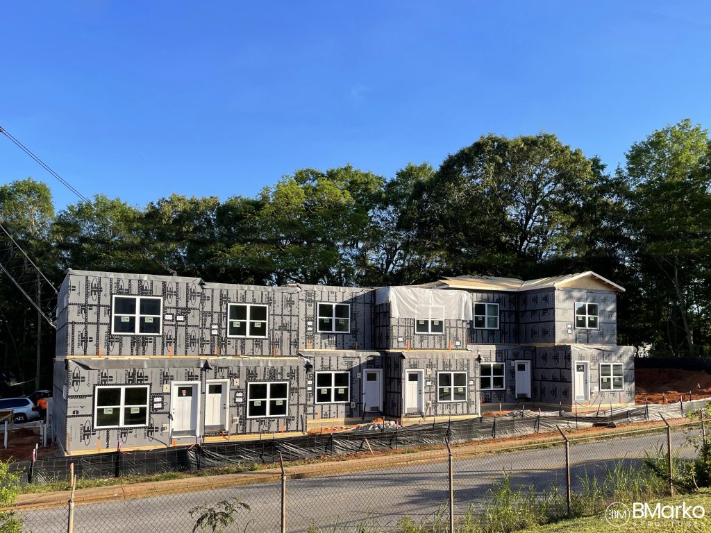 6 modular apartments stacked