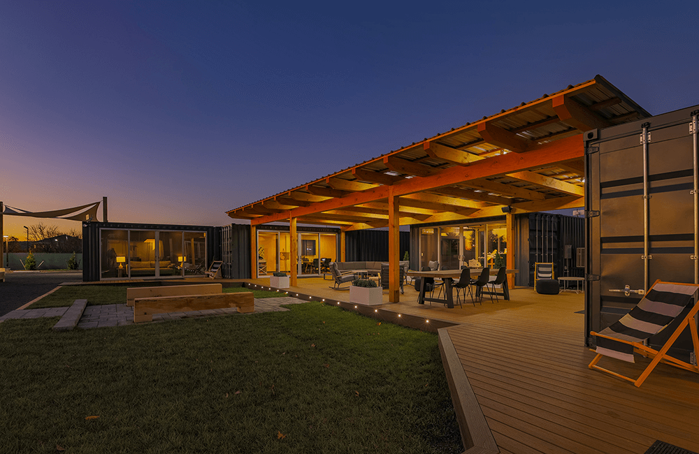 wing delivery shipping container office