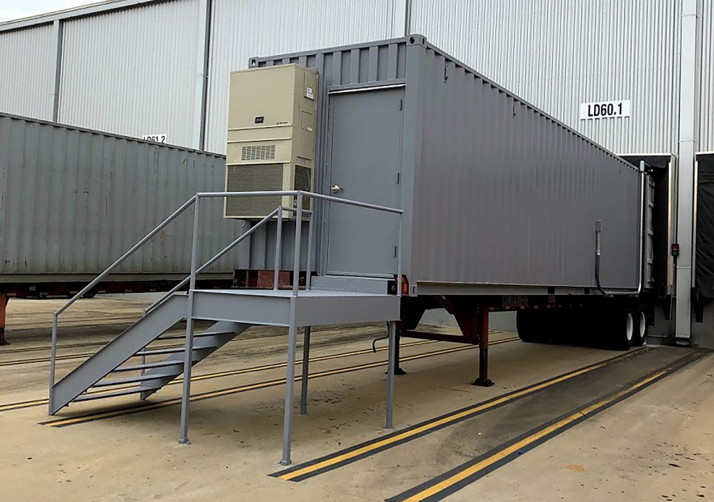 mercedes shipping container office
