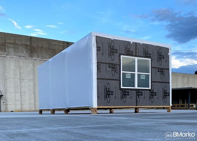 Apartment Module Outside Factory