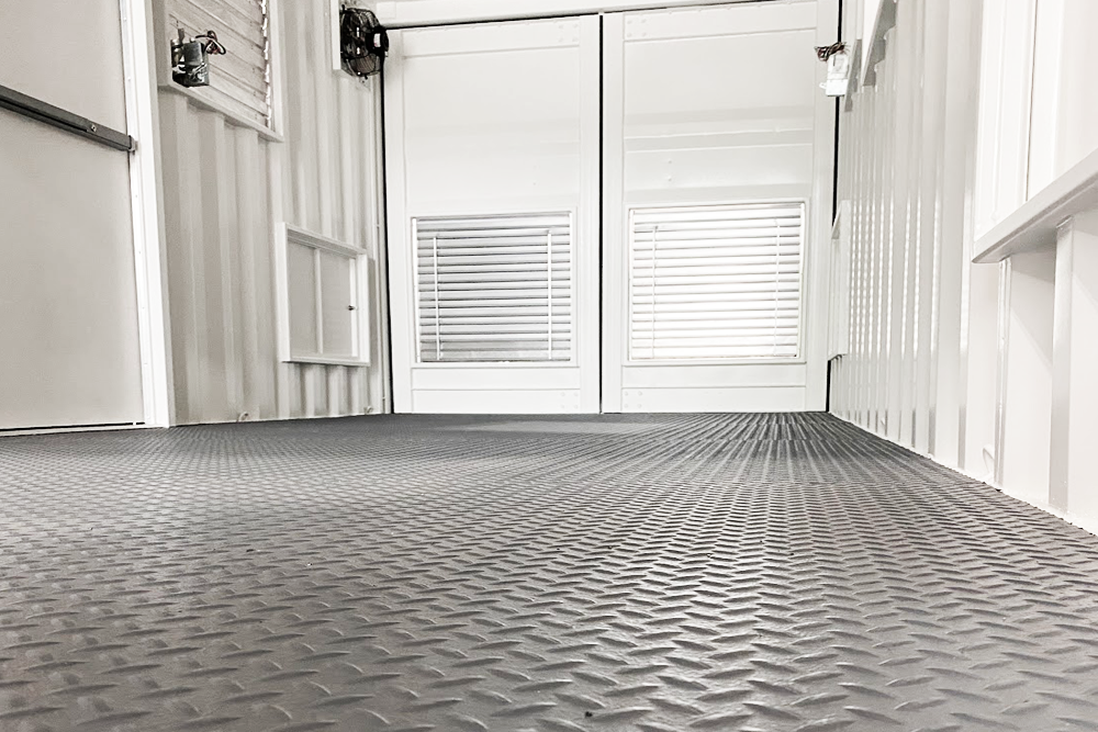 container workshop flooring options