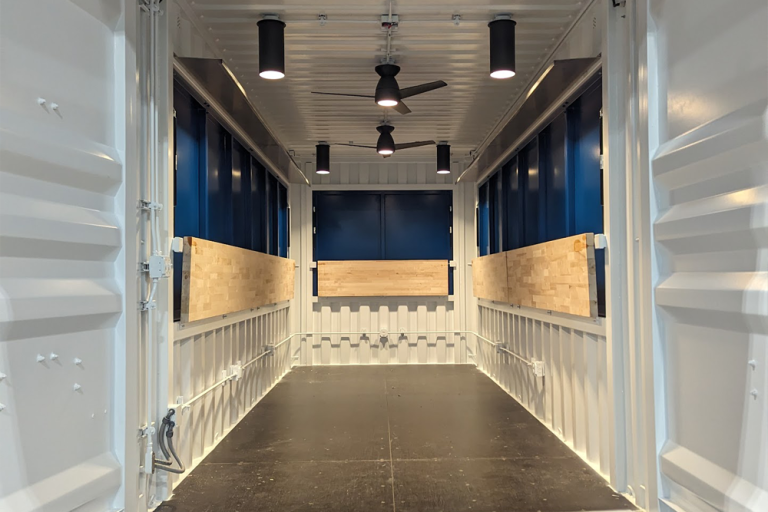 container bar lighting