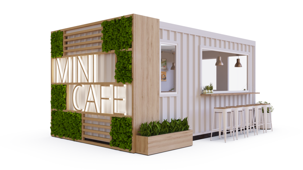 prefabricated coffee shop