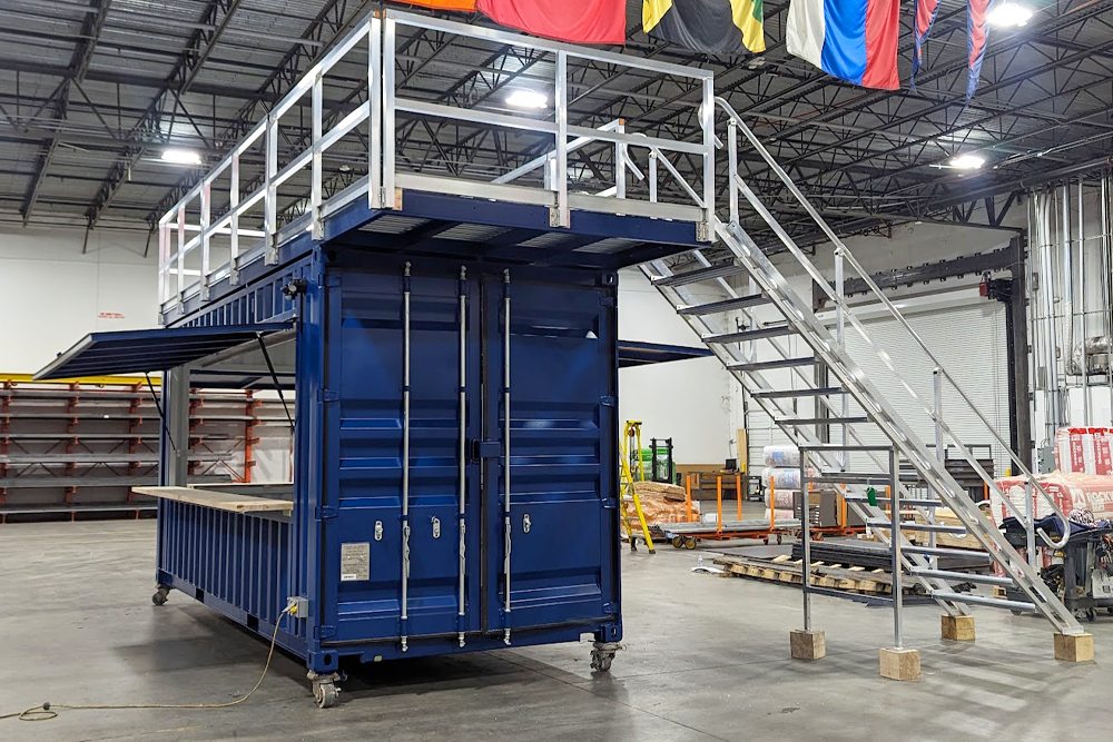 roof top deck container